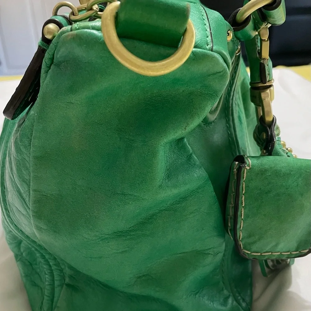 💚JUICY COUTURE💚 Vintage Vibrant Green Shoulder Bag - Picture 4 of 16